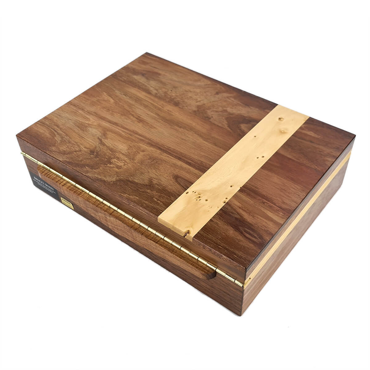 Tasmanian Blackwood Document Box with Huon Pine Inlay Large View