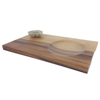 Tasmanian Burled Sassafras Cheese Board and Bowl Set Alternate Image Large View