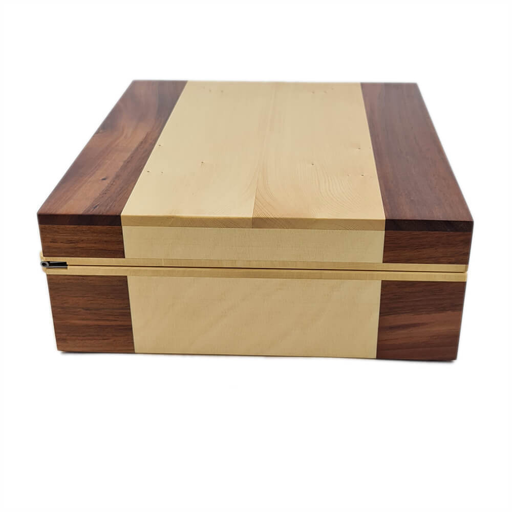 Jewel Box Fitted With Half Tray Contrasting Timbers Large View