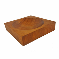 Tasmanian Figured Blackwood Square Bowl Large Alternate Image Large View