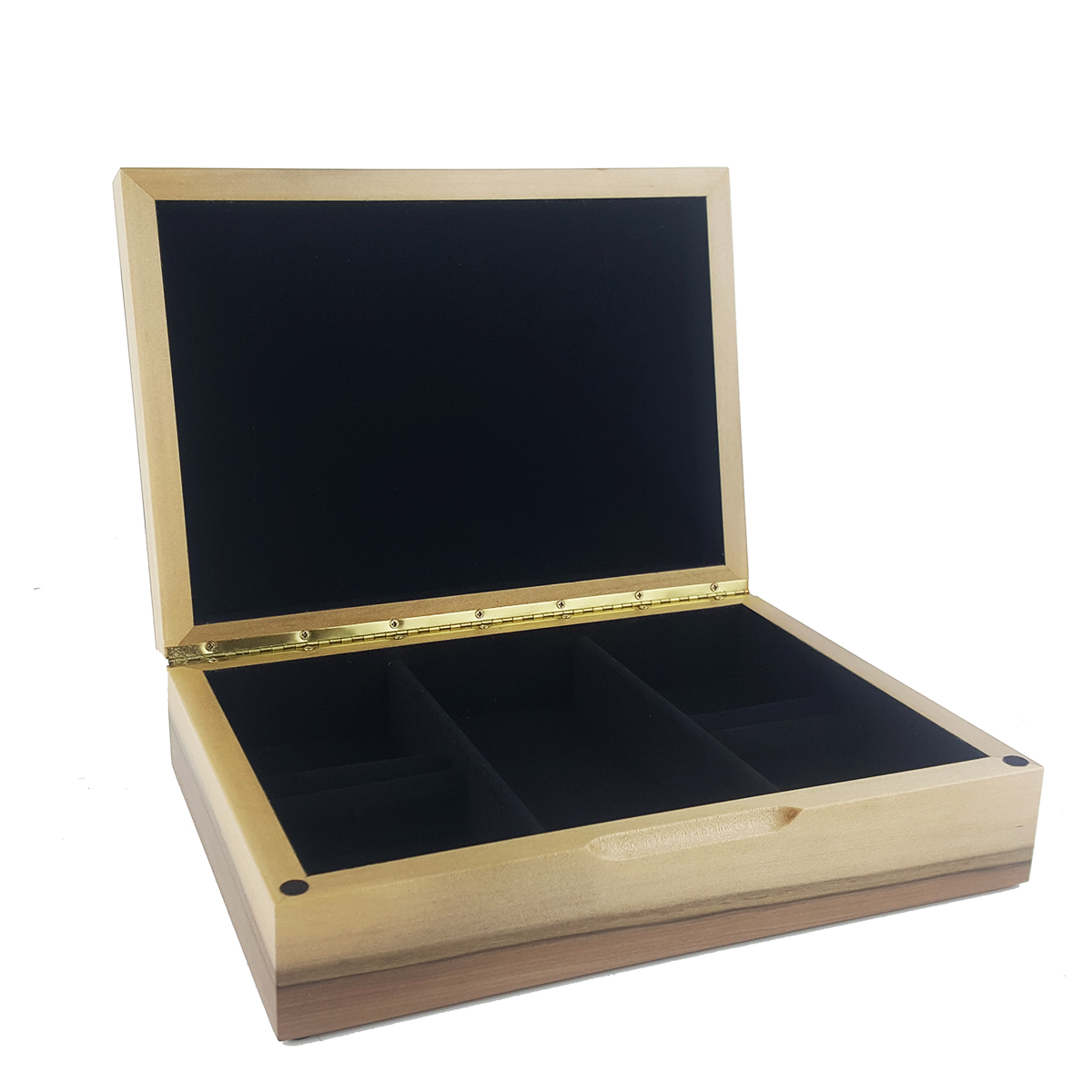 Tasmanian Sassafras Medium Jewellery Box Fitted with Dividers Large View