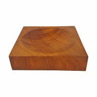 Tasmanian Figured Blackwood Square Bowl Large Large View
