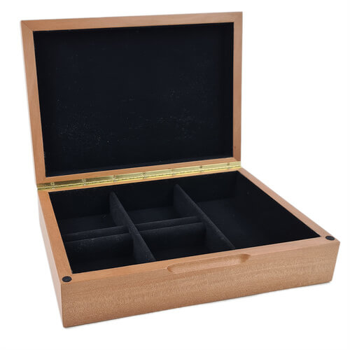 Tasmanian Myrtle Medium Jewellery Box Fitted with Dividers